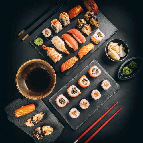 SUSHI CLASS -

Learn how to make 5 different types of Sushi in this 
CLICK HERE - OFFER - FROM JUST £65

Includes 2 FREE Sushi Books